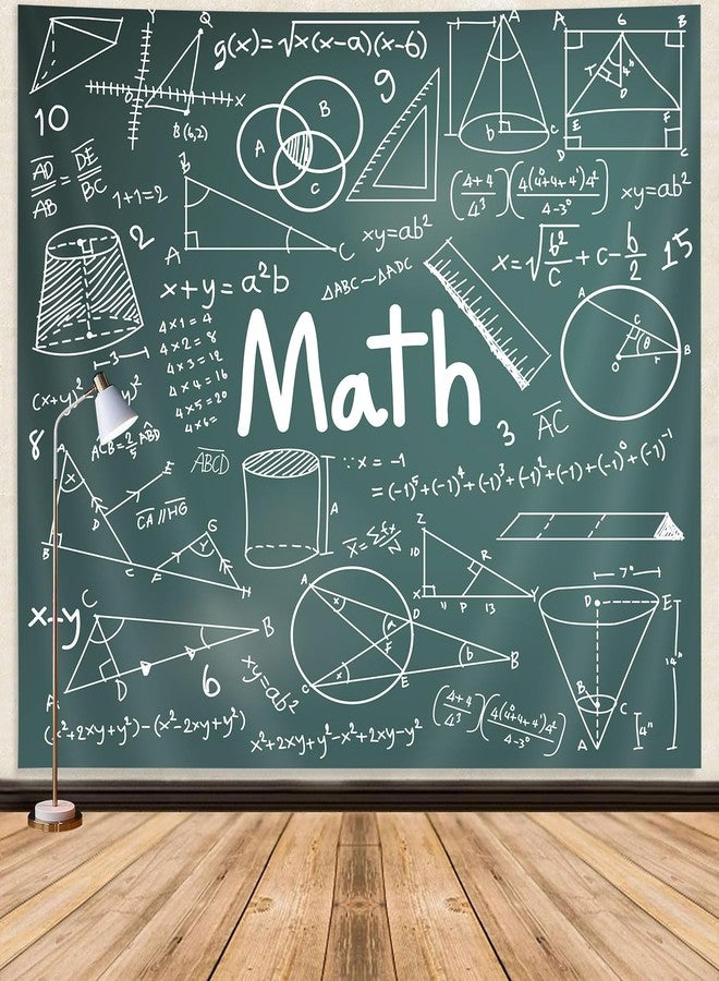 GOAOK Math Classroom Tapestry, Mathematics Equations Tapestry Wall Hanging, Science Formulas on Chalkboard Math Classroom Teacher Students Child Apartment Dorm Bedroom Decor Tapestries 60"x40"Inches - Image 4
